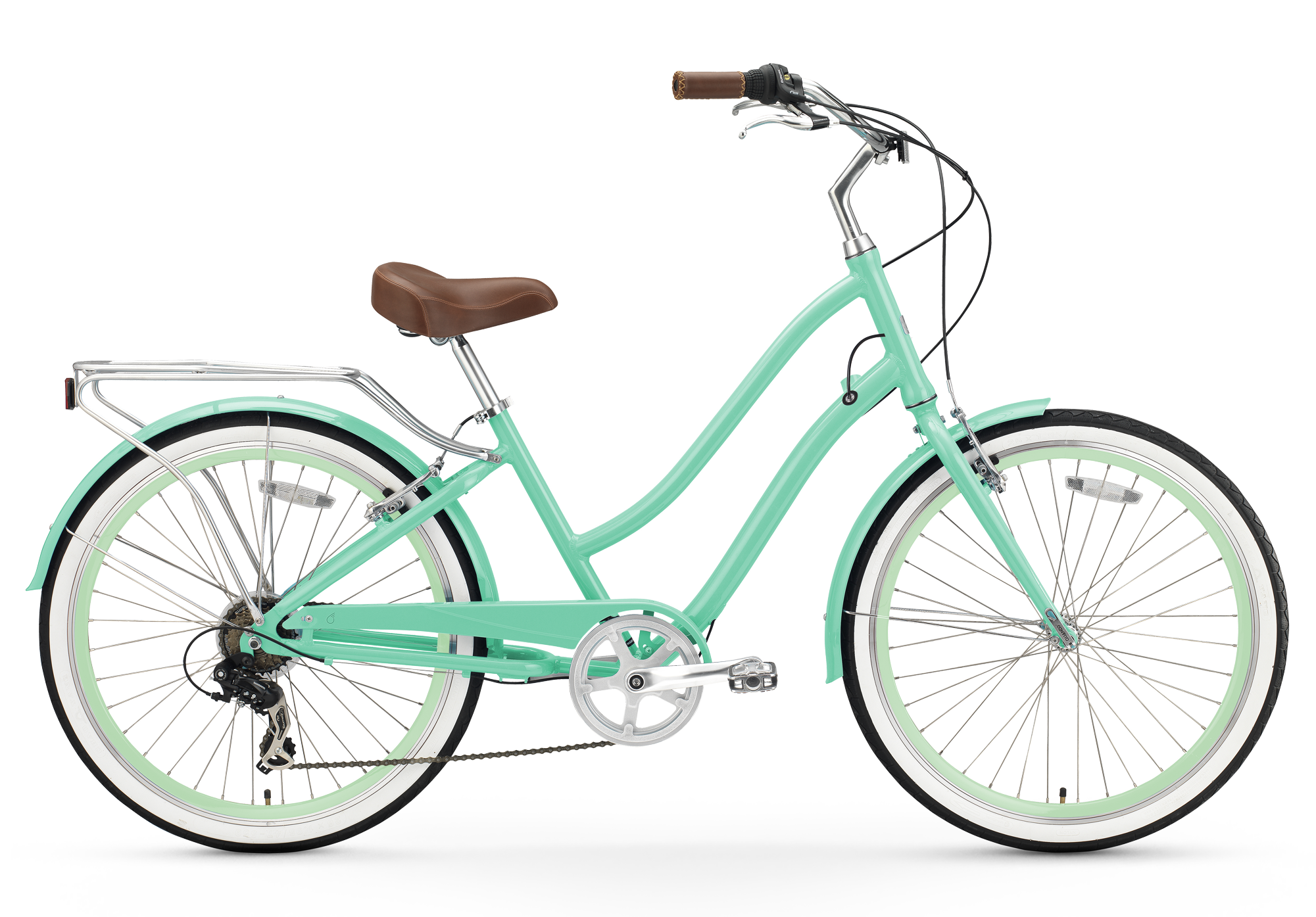 sixthreezero women's 26 inch 7 speed cruiser bike