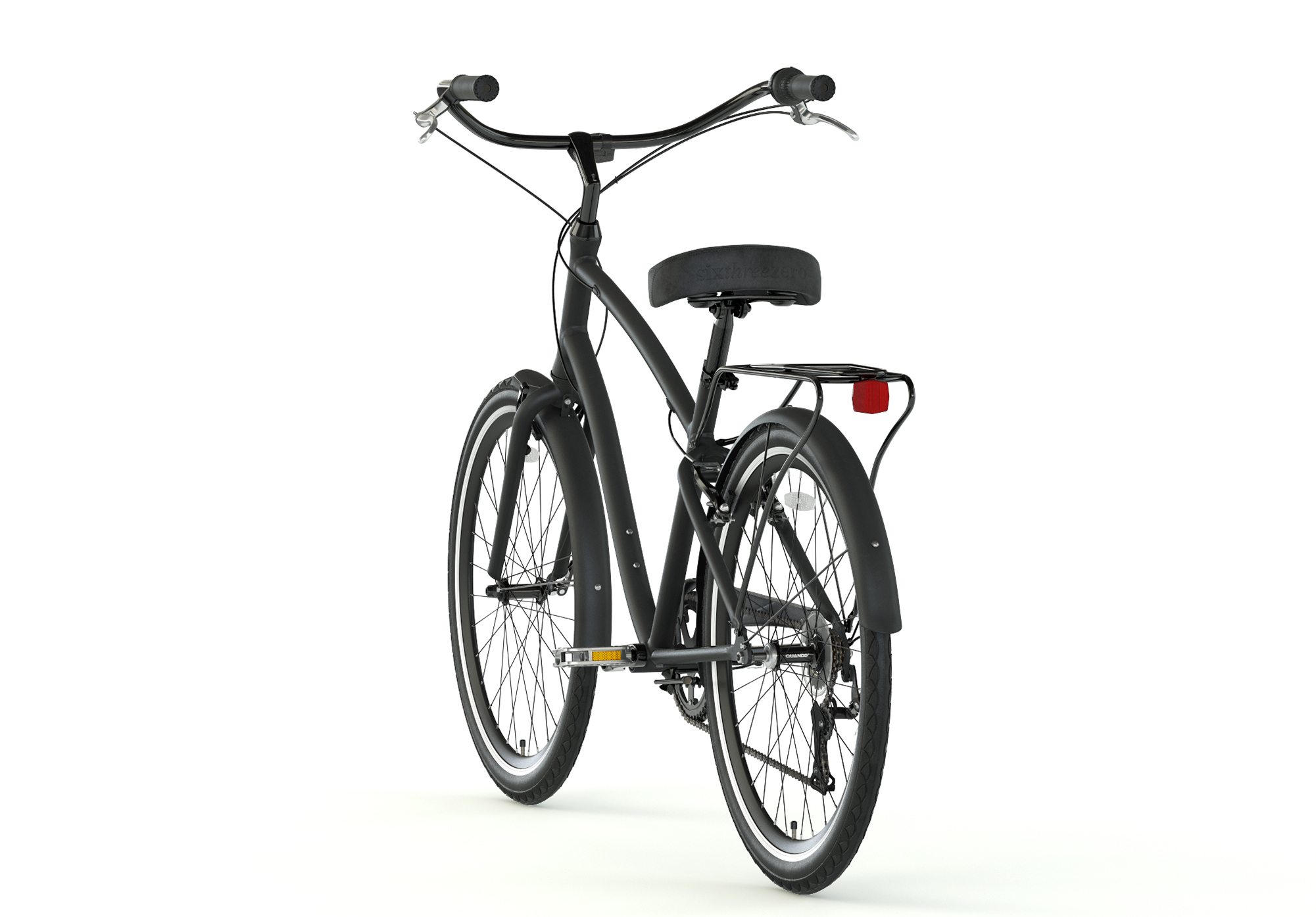 Men s Sixthreezero EVRYJourney Hybrid Cruiser Bike Matte Black