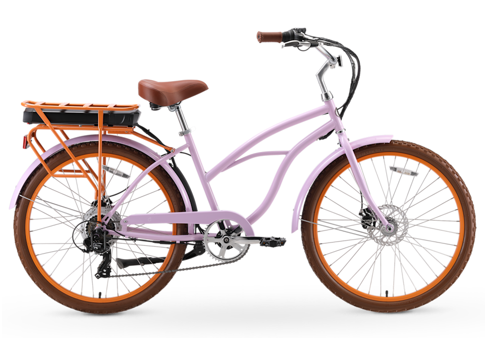 Around the Block NEW Women's Electric Beach Cruiser Bike