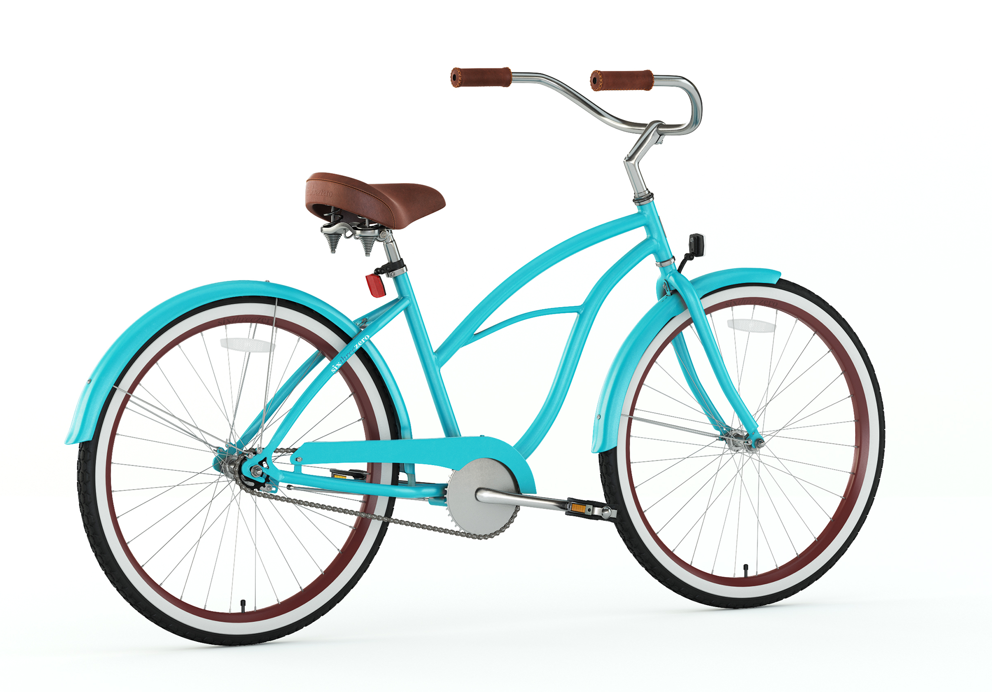 teal beach cruiser bike