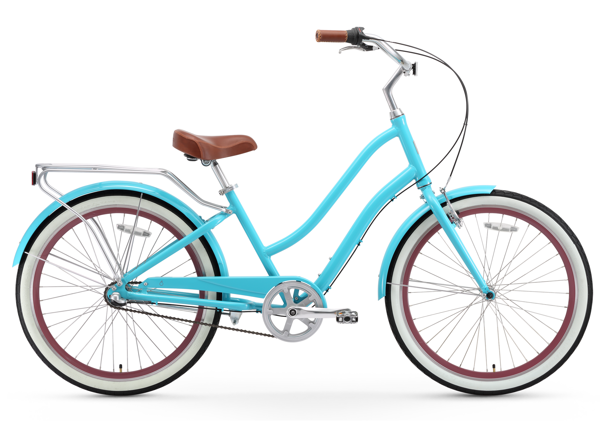 Sixthreezero 24 Inch Women's 3 Speed Step-Through Hybrid Comfort Bicycle EVRYjourney - CONTENT   PROFILE SIZE