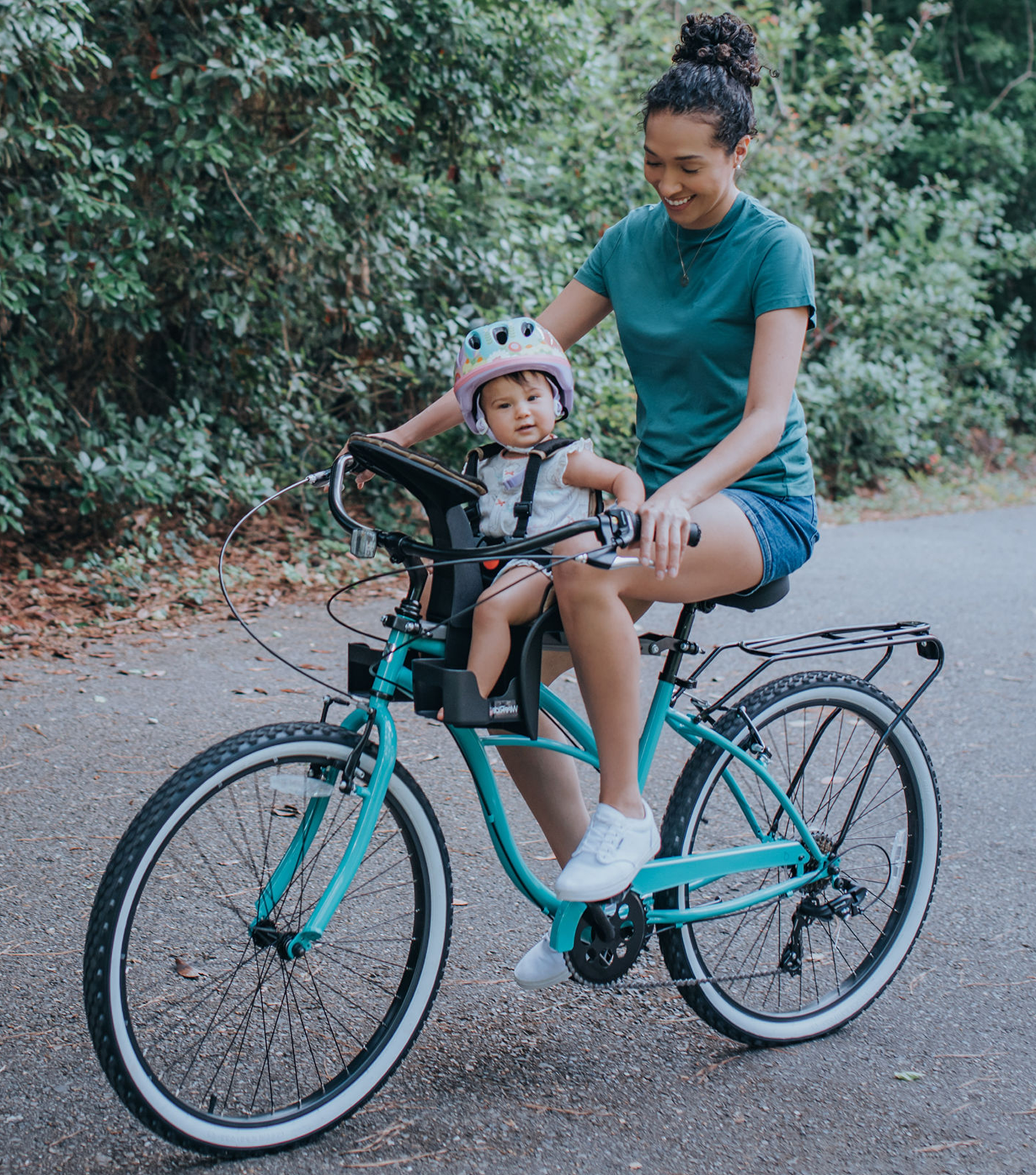 Womens bike with hotsell baby carrier