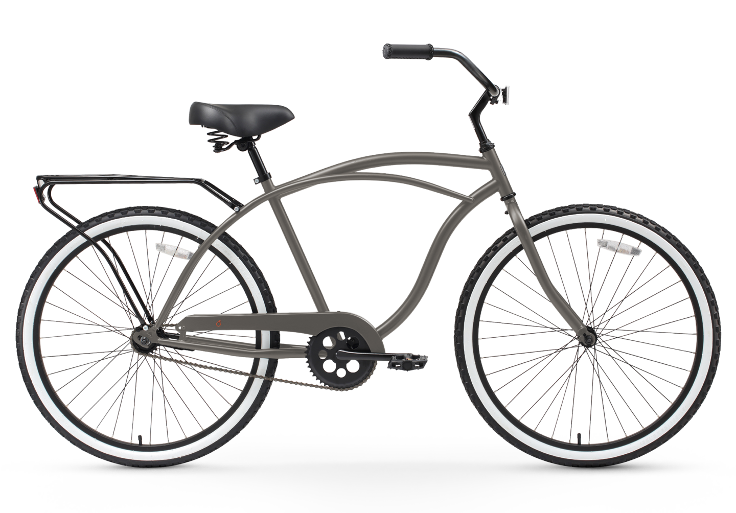 knuffel spleet vervormen Sixthreezero Men's Single Speed Beach Cruiser Bicycle 26 Inch | Bike Matte  Black Around the Block