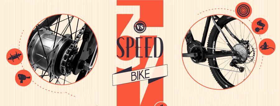 difference between 3 speed and 7 speed bike