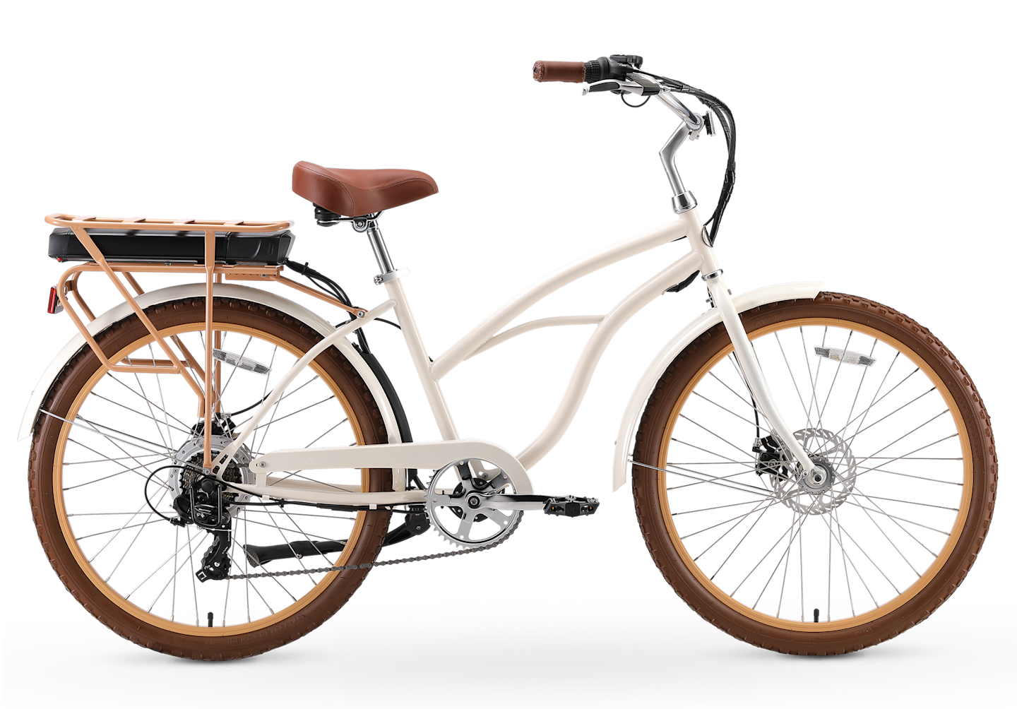 Around the Block NEW Women's Electric Beach Cruiser Bike