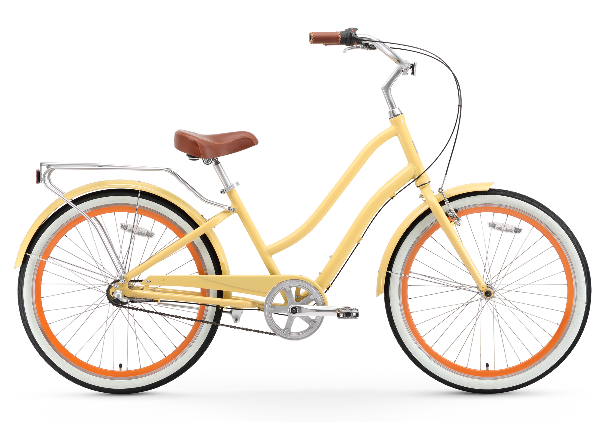 beach cruiser bike yellow