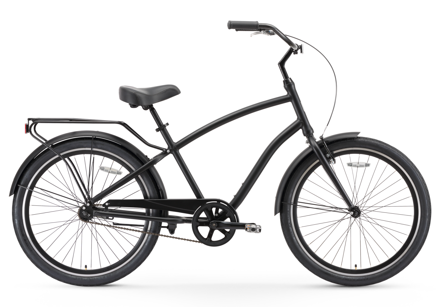 Sixthreezero 26 Inch Men s Hybrid Bike Single Speed Matte Black Bicycle EVRYjourney