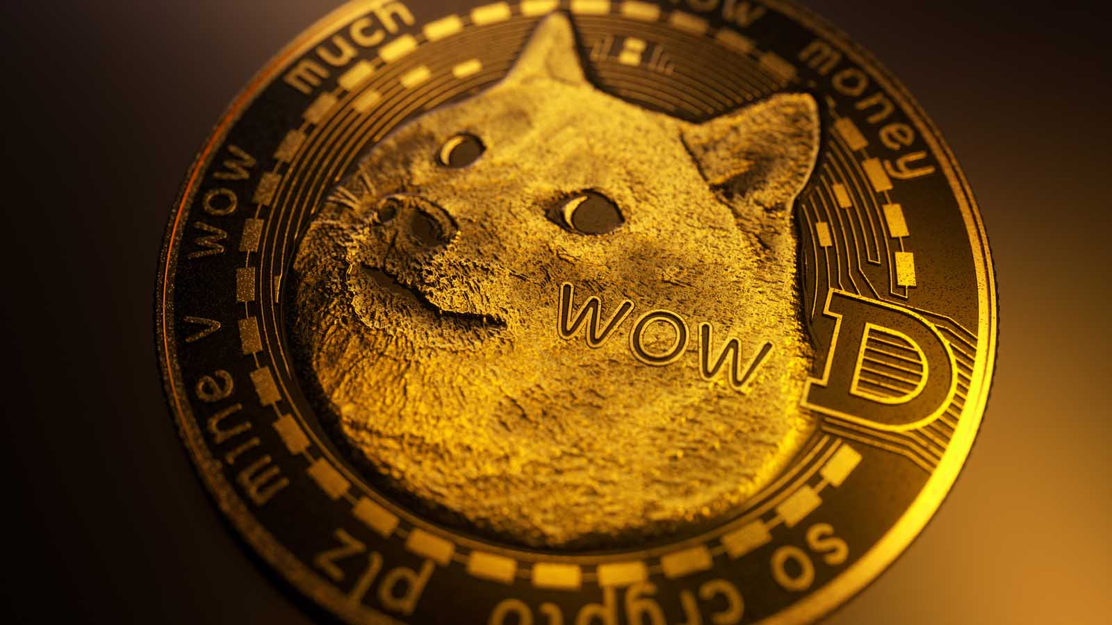 A picture of Dogecoin, the popular meme-inspired cryptocurrency.
