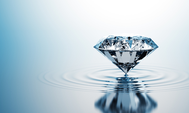 A picture of a diamond.