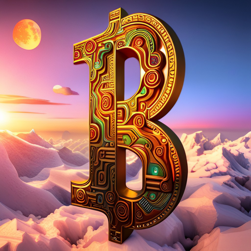A "B" logo representing Bitcoin, the world's most popular cryptocurrency.
