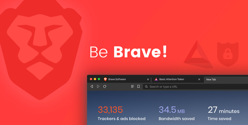 A screenshot of the Brave browser.