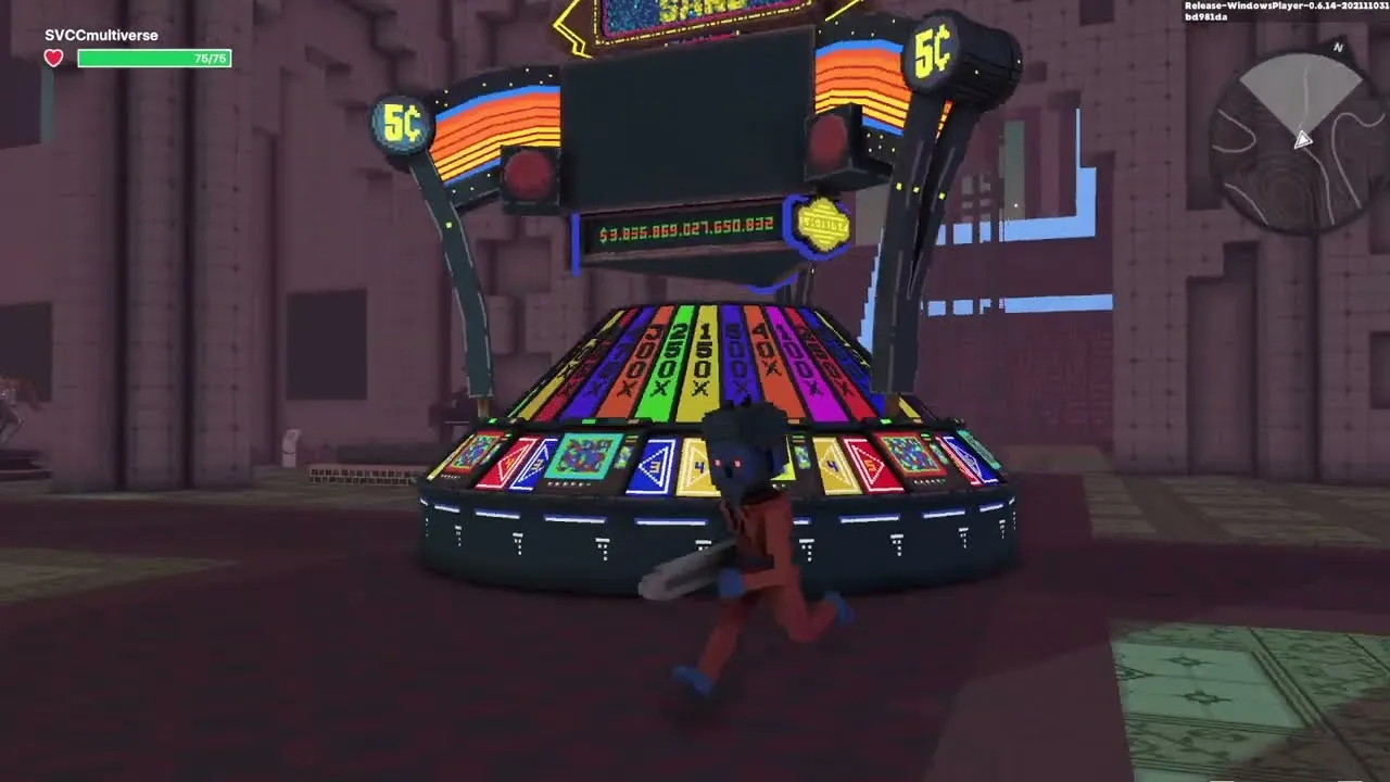 A picture of a casino in The Sandbox metaverse.
