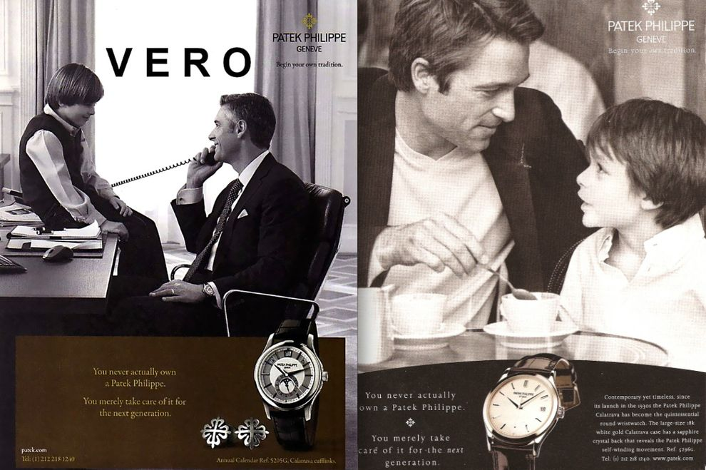 A picture of a Patek Philippe ad