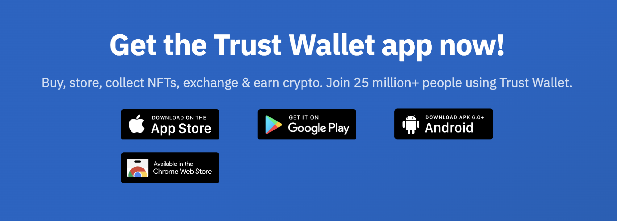 Trust Wallet download screen