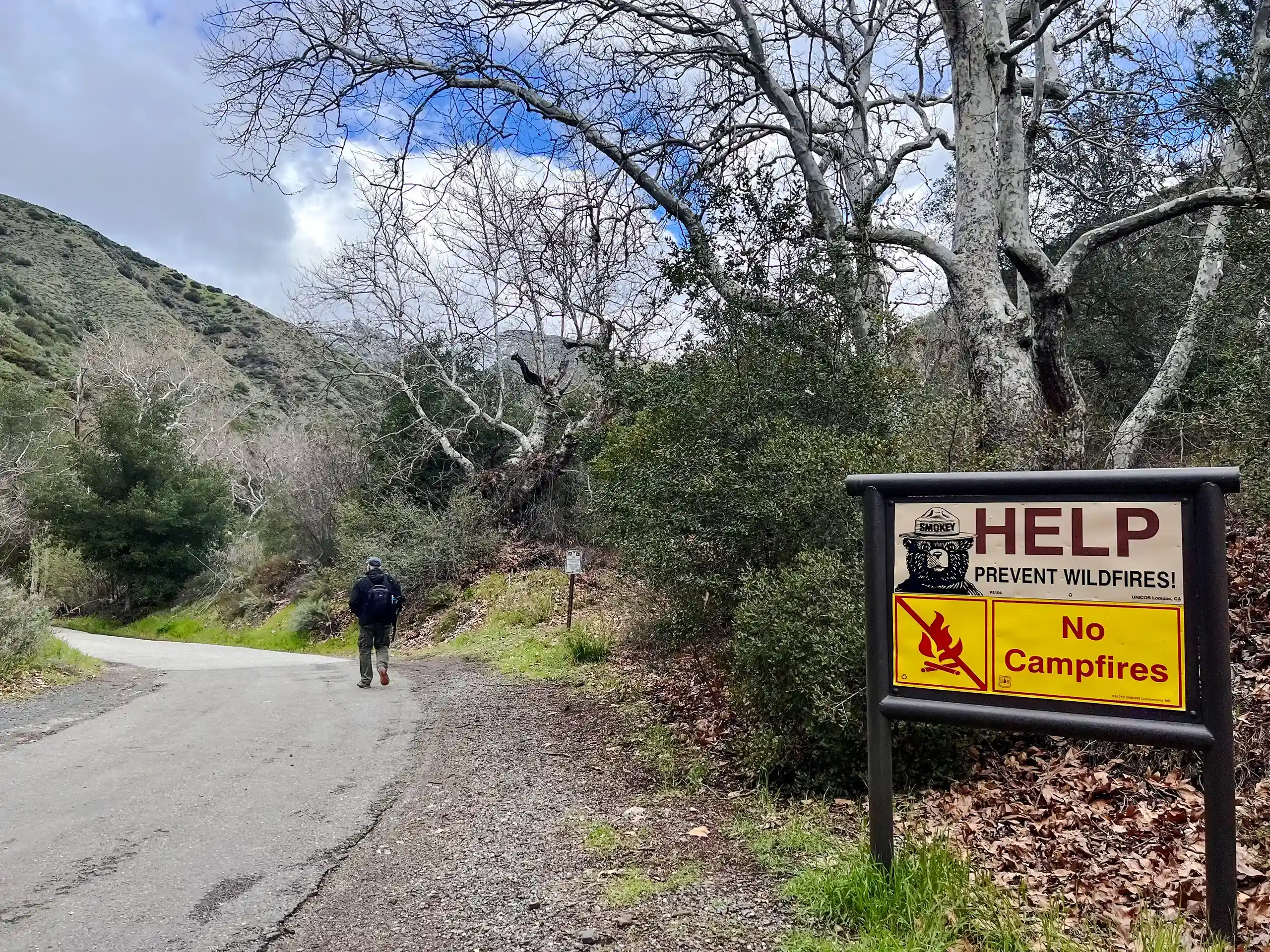 Starting the hike