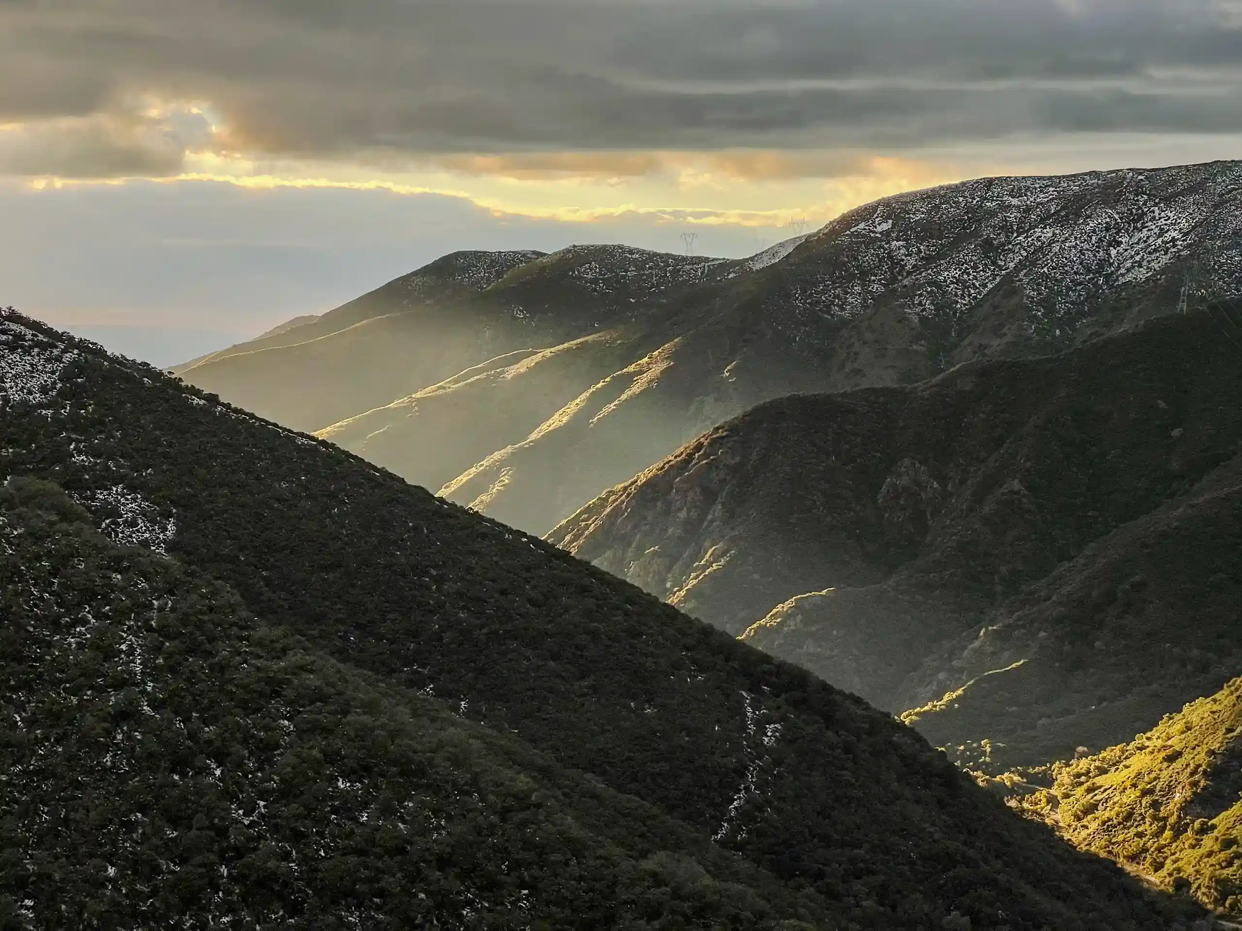 Sunset in the canyon