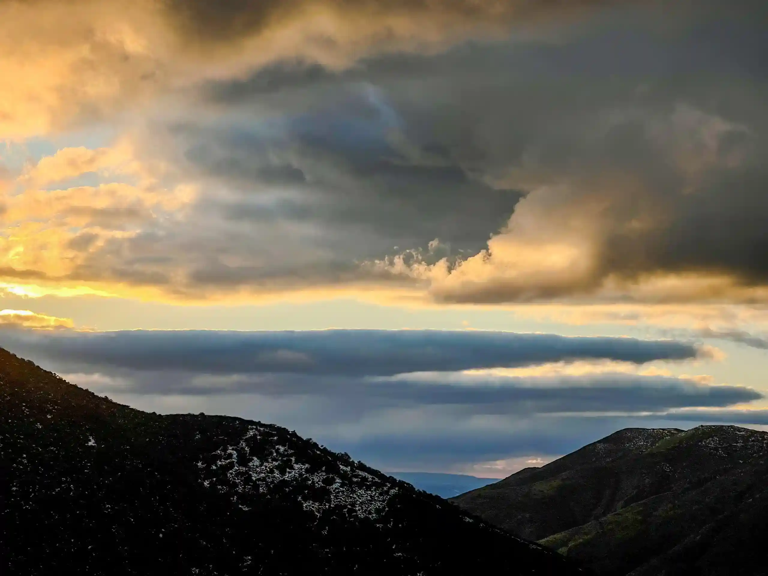 Colorful clouds after the sunset