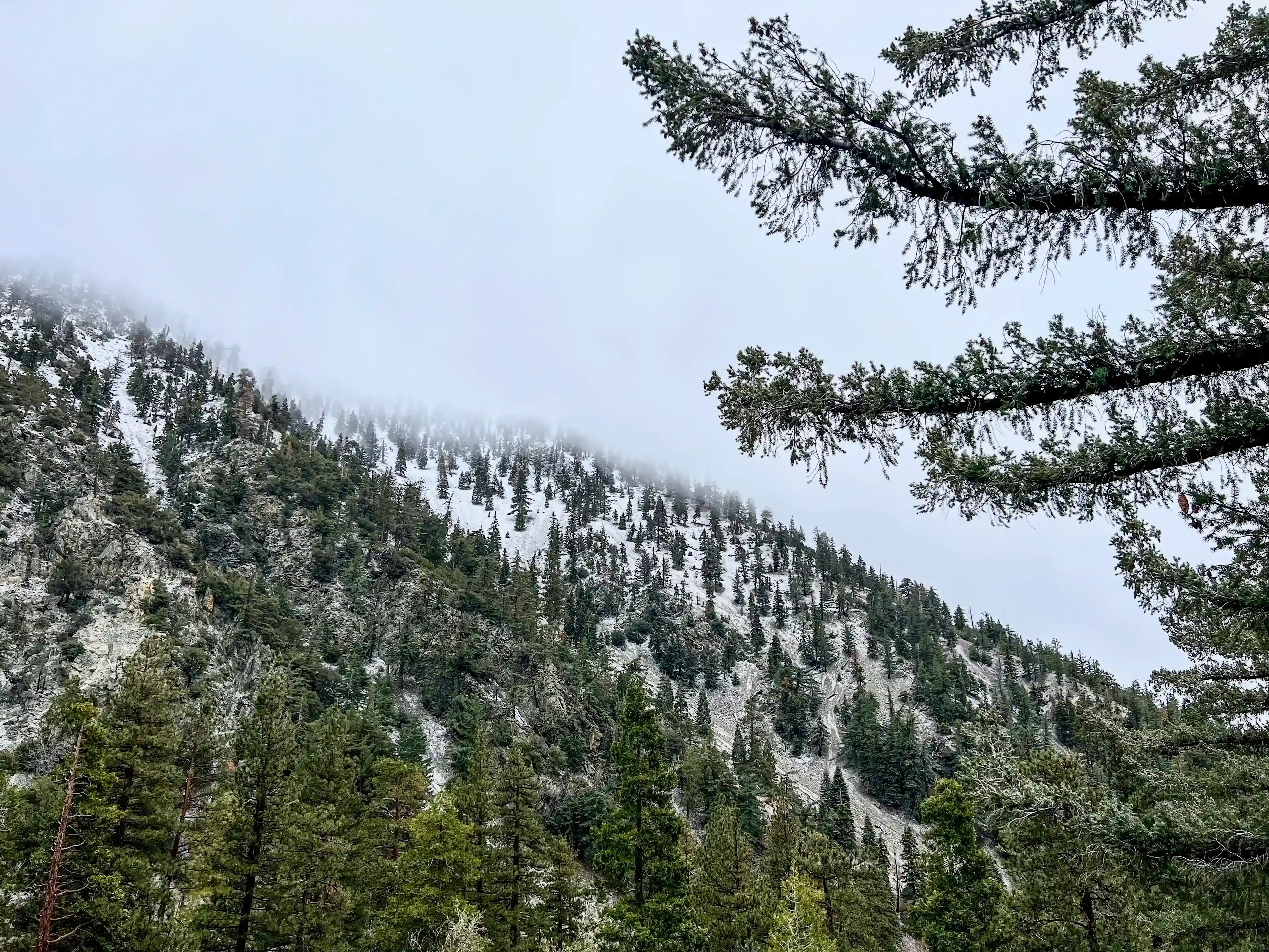 San Antonio Falls - first look at the mountains
