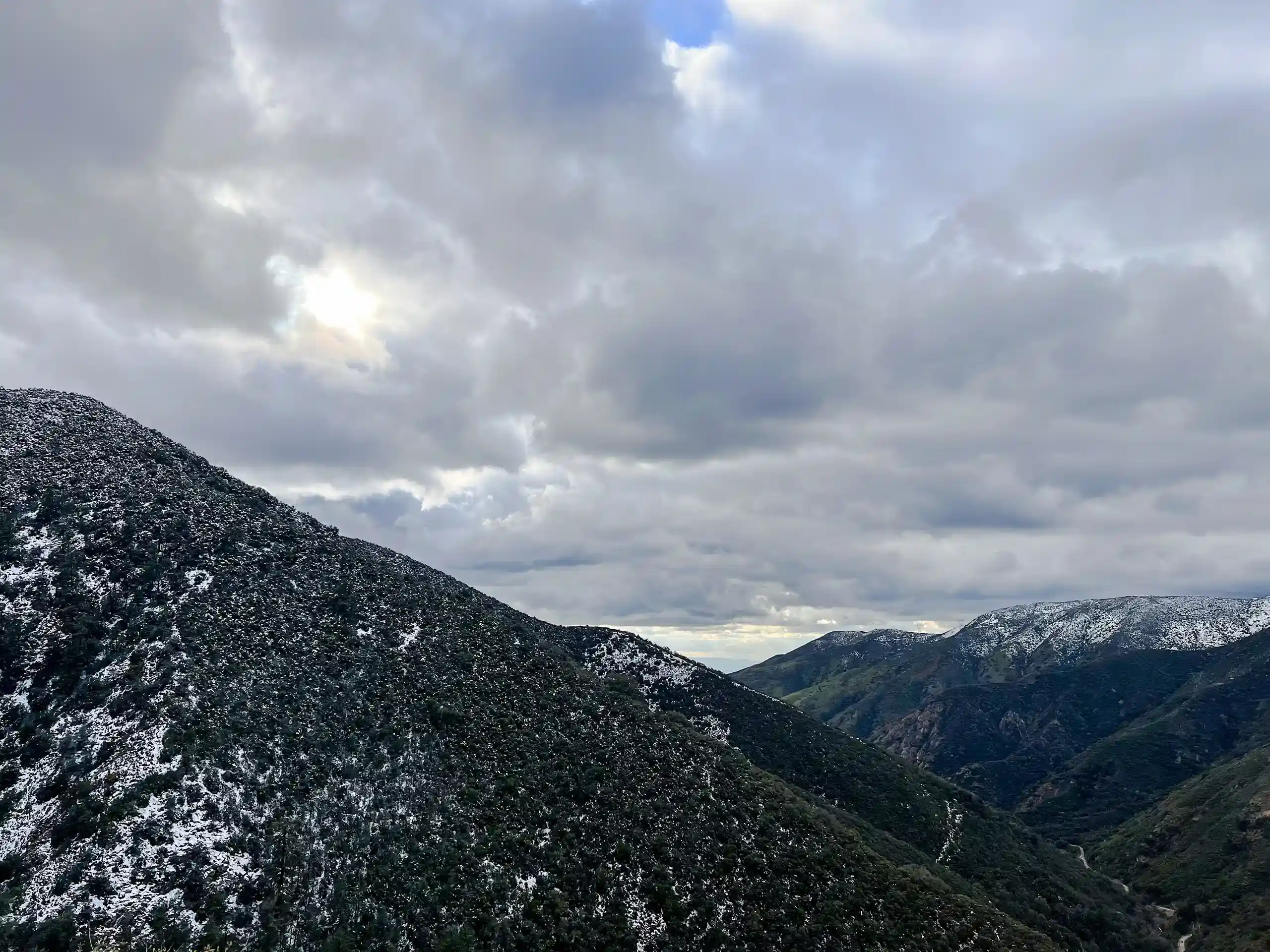 Cloudy sky before the sunset