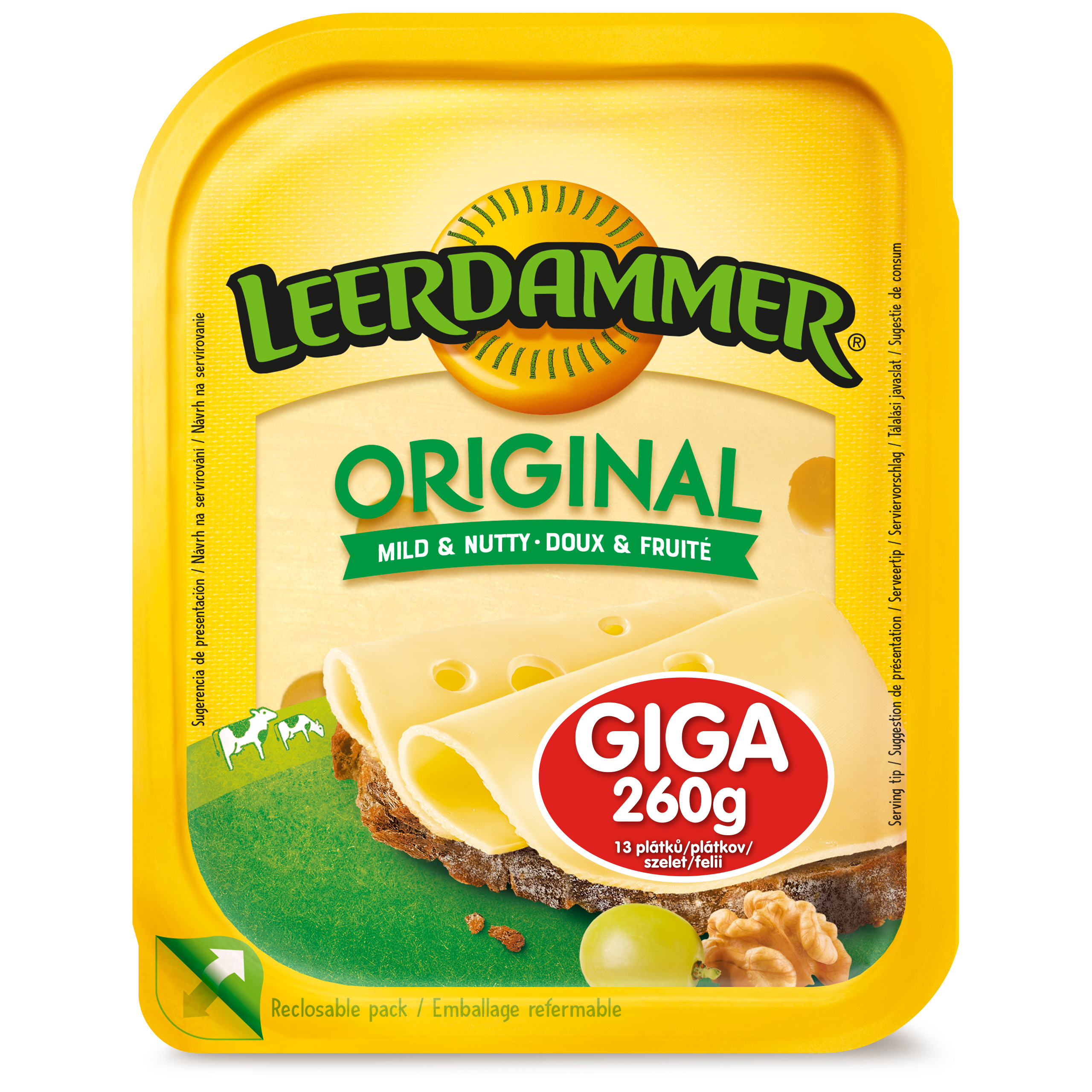 Leerdammer® Original plátky GIGA 260g