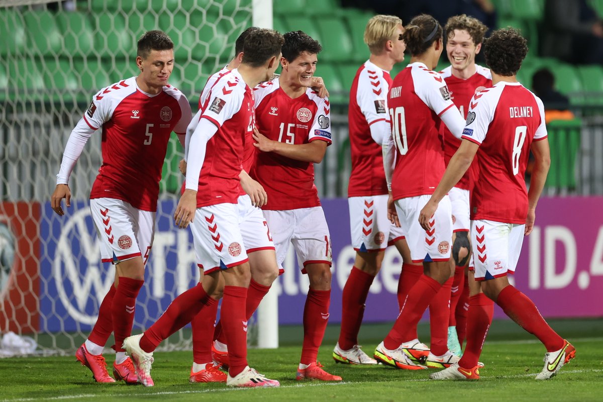 nets maiden international goal as Denmark win big Brentford FC