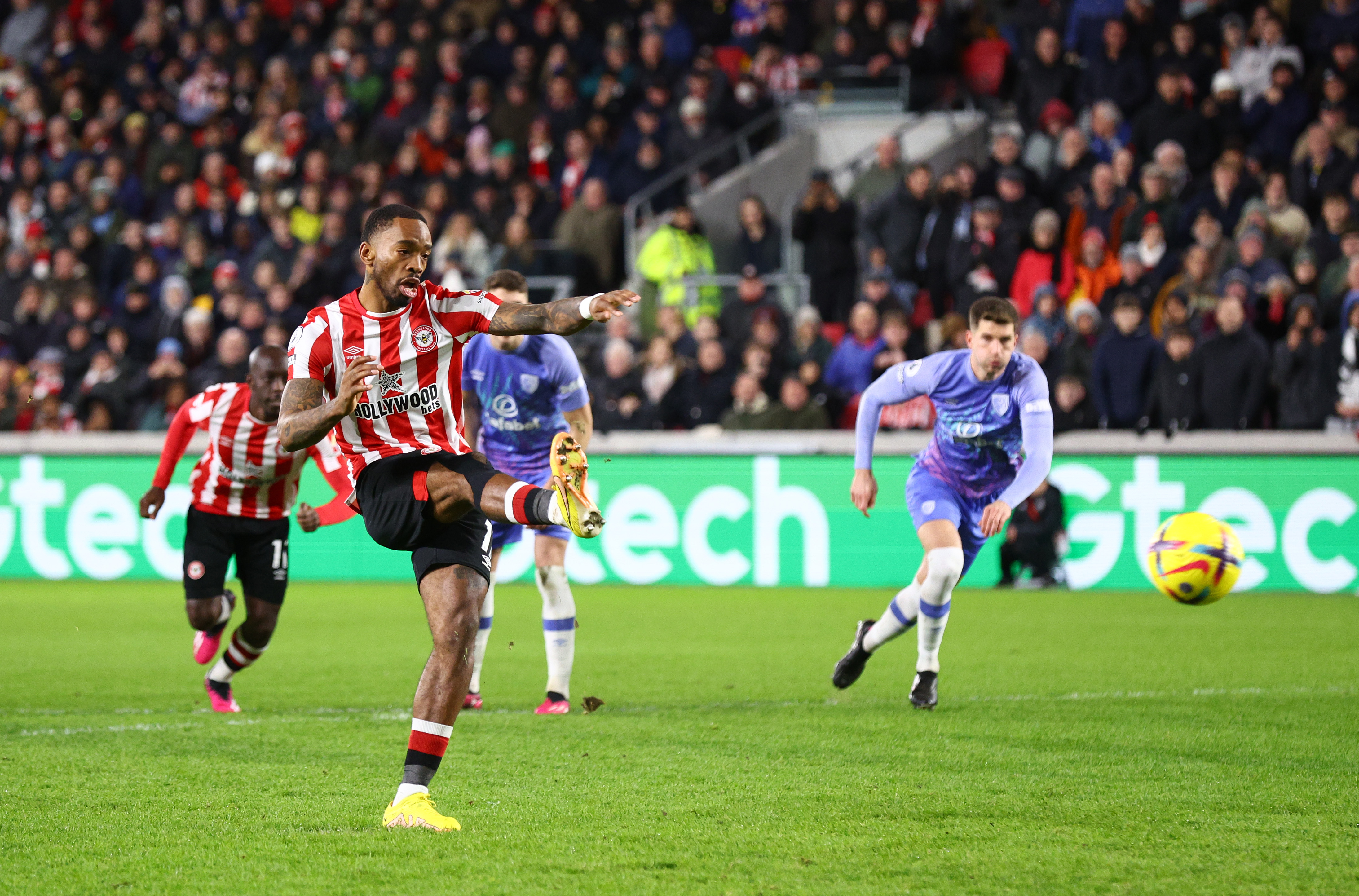 Ivan Toney goal, Brentford v Bournemouth