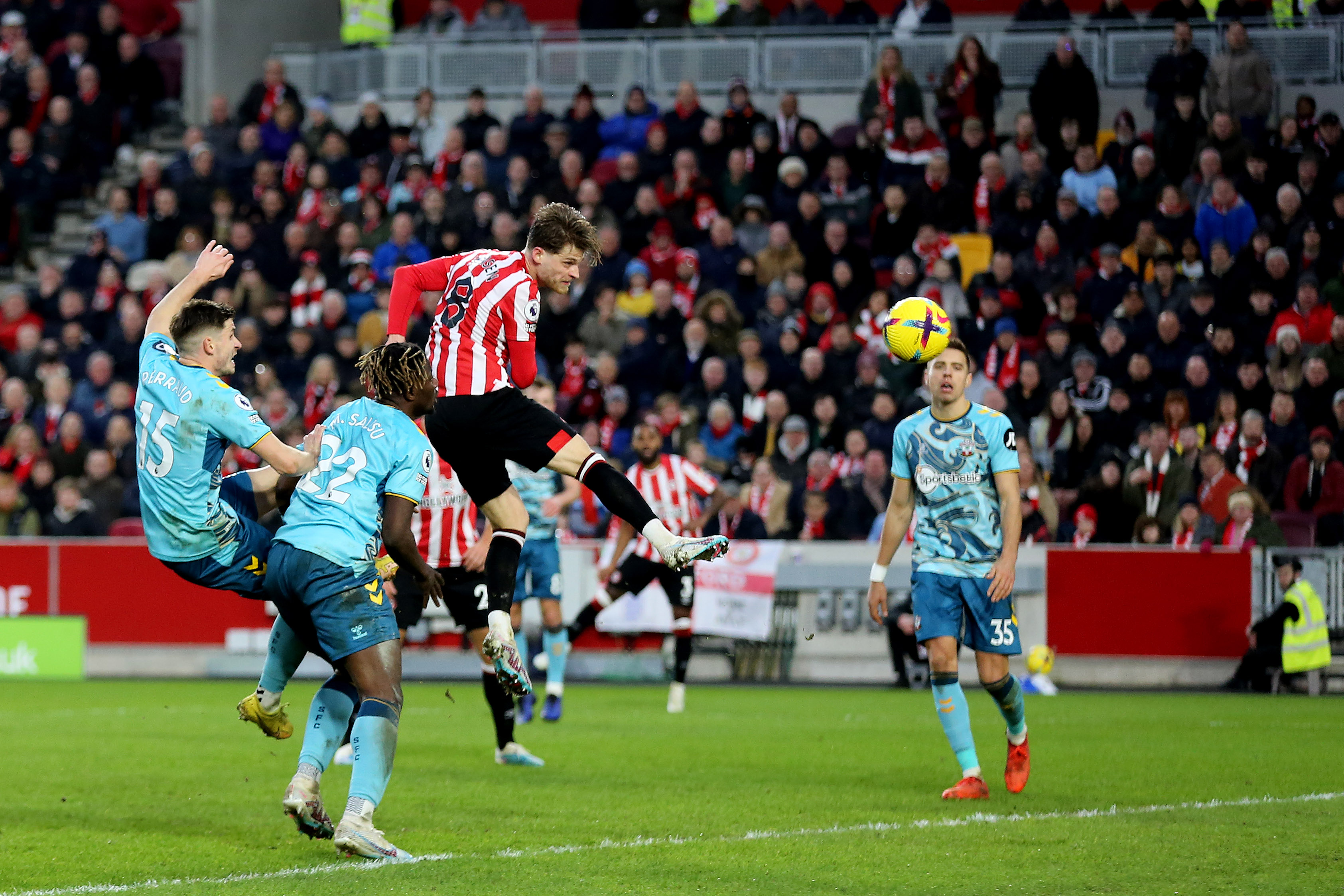 Mathias Jensen, Brentford v Southampton