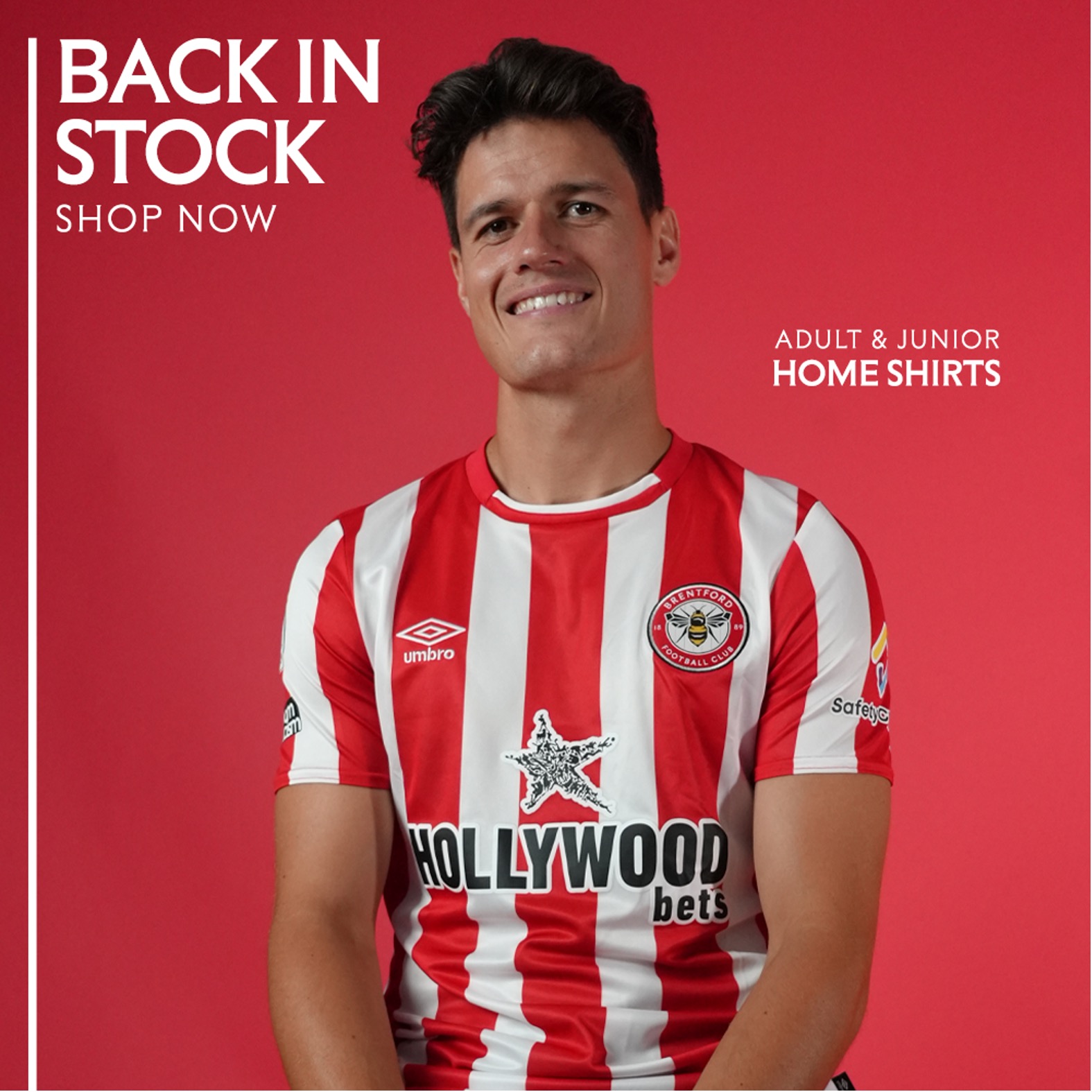 Brentford home shirt Bees Superstore