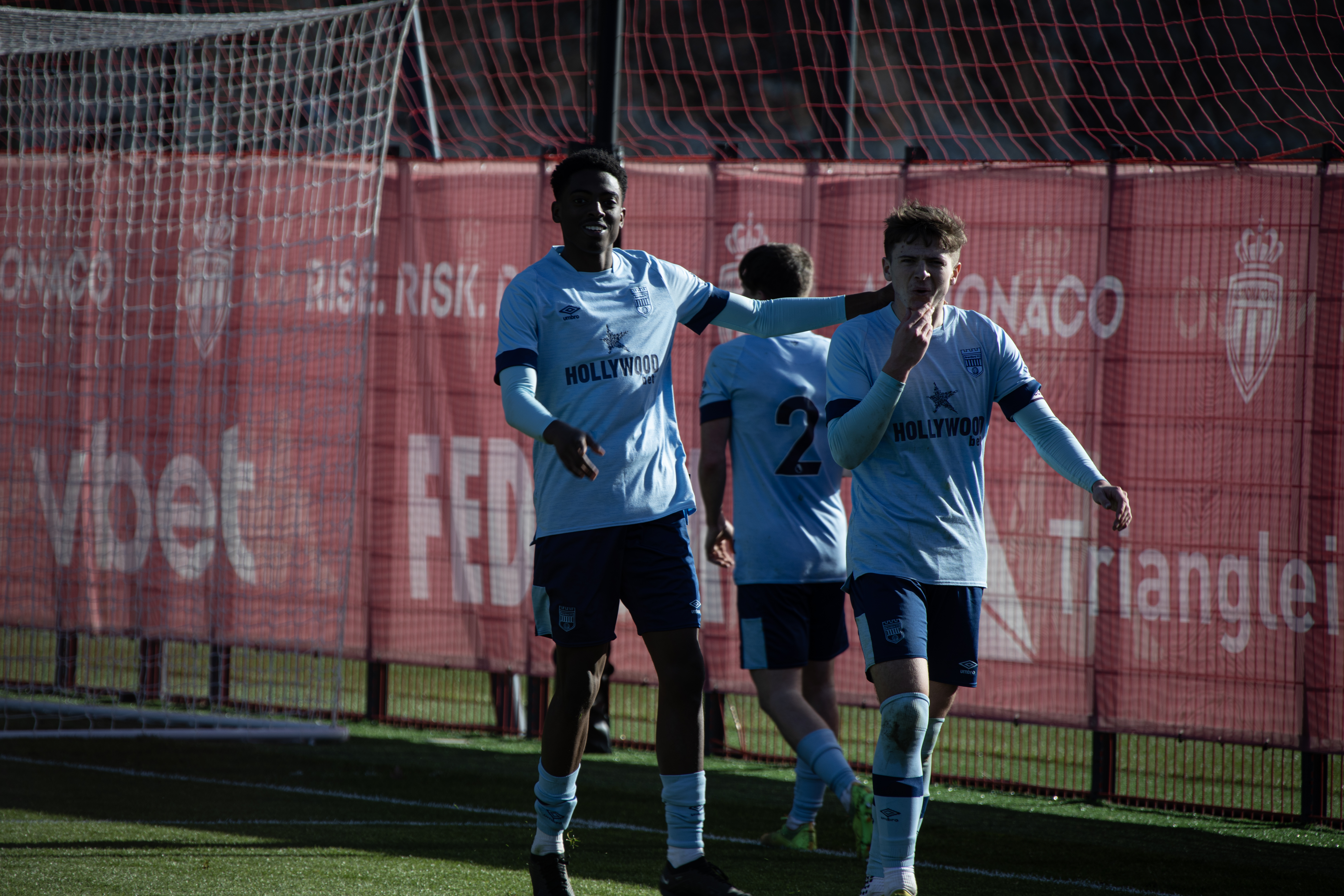 B Team celebrate v Monaco