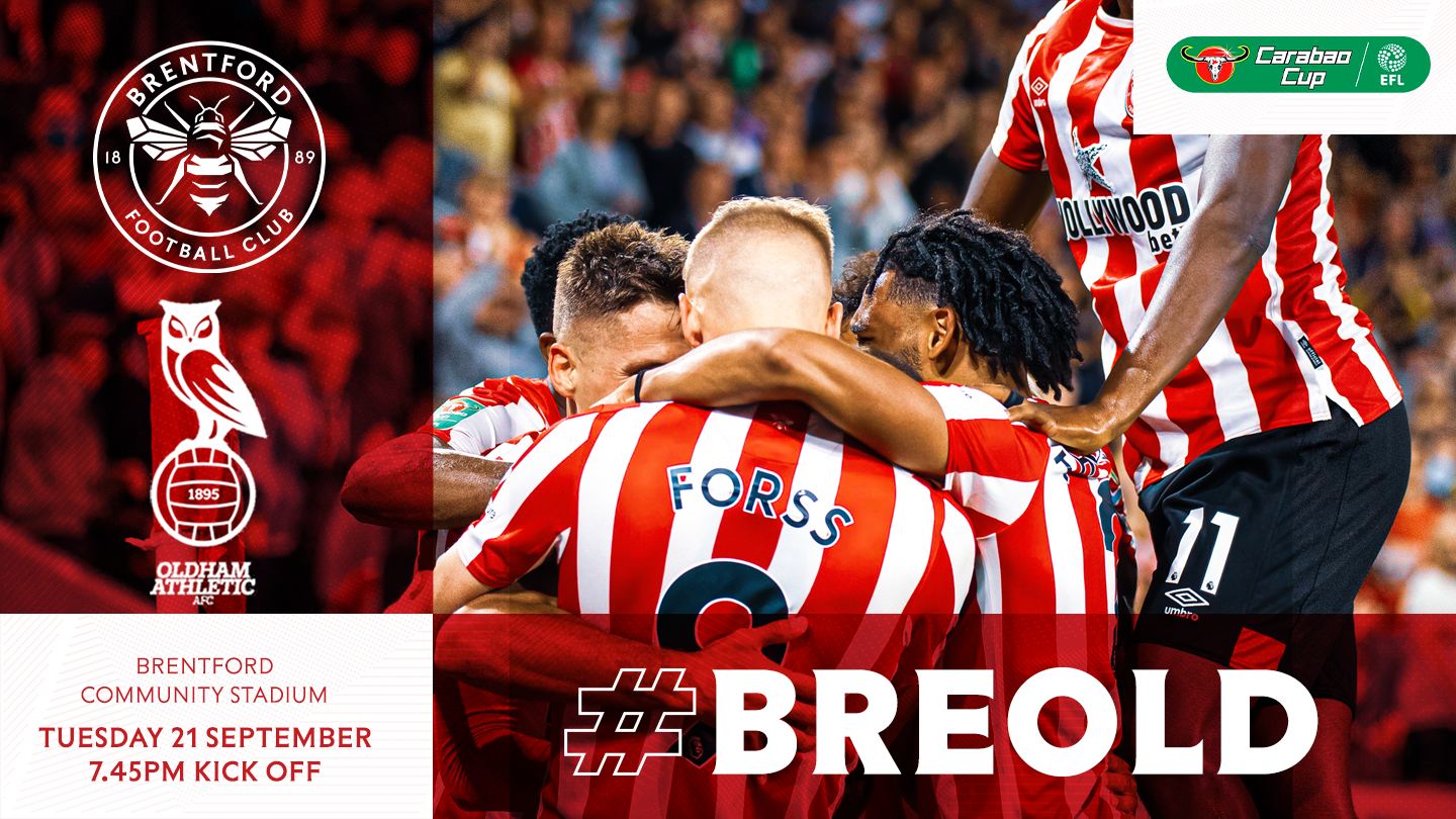 Carabao Cup tickets on General Sale at 2pm Brentford FC