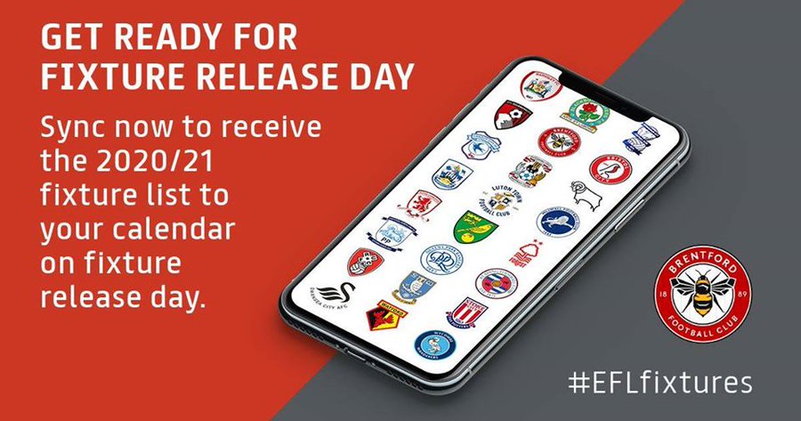 Get our fixtures on your calendar Brentford FC