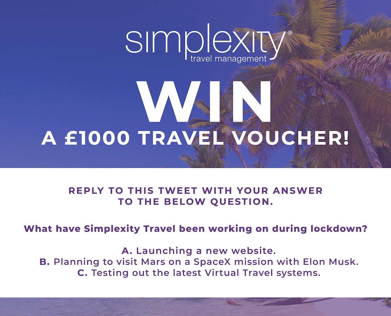 Win a £1,000 holiday voucher with our partners Simplexity | Brentford FC