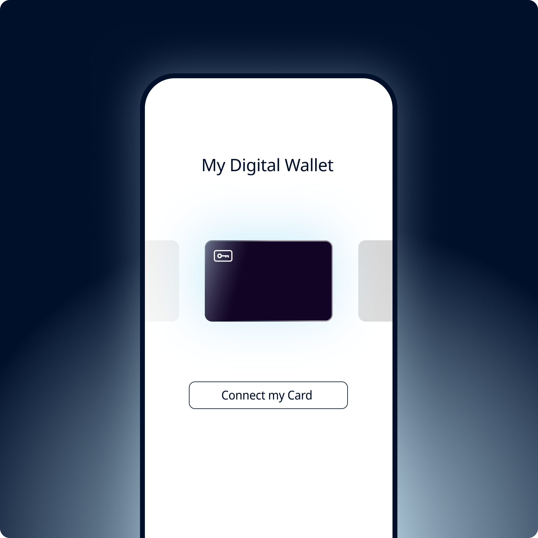 Phone mockup for step: Initiate Wallet Setup