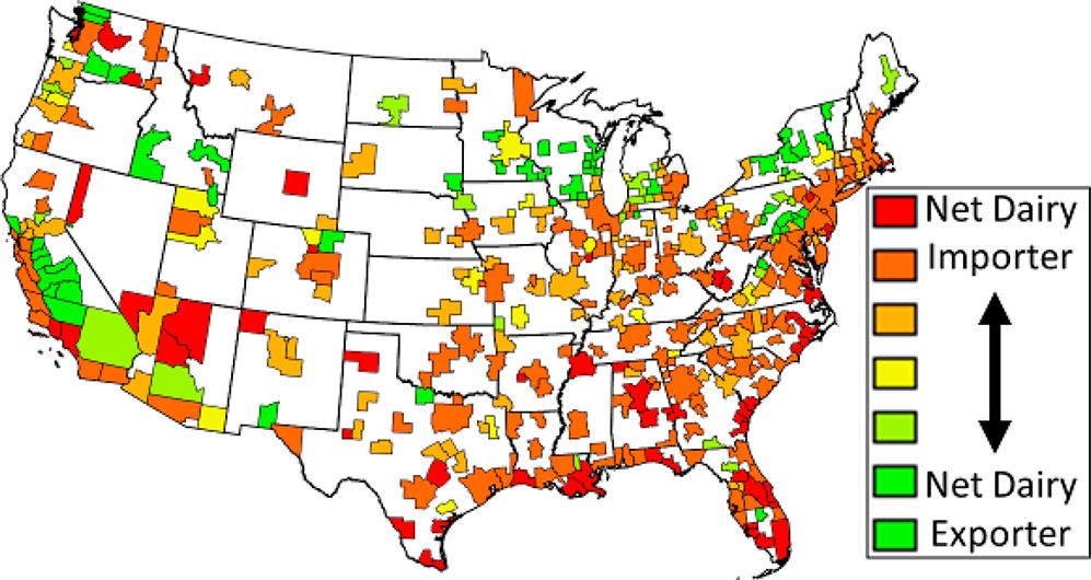 Household food demand and current local production capacity of 377 U.S ...