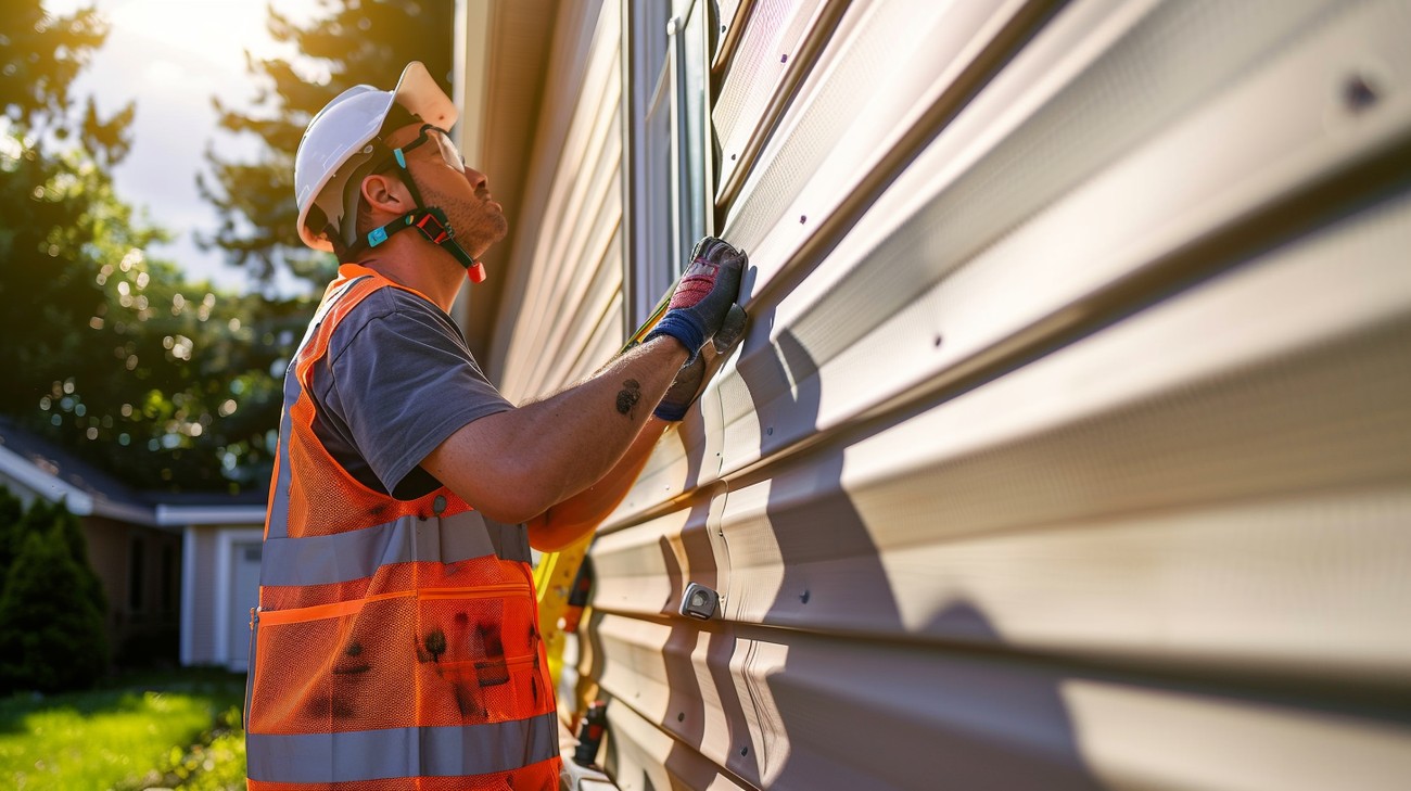 aluminum siding repair photo