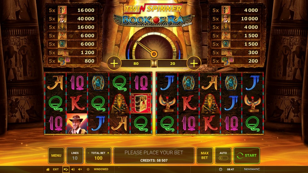 Twin Spinner Book of Ra deluxe features