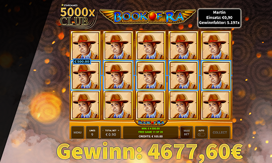 Martin Gewinn 5000x Club StarGames