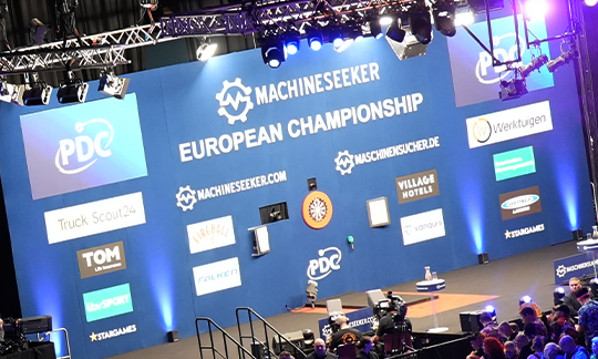 Darts-EM 2025 Bühne