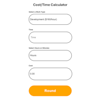 Cost Time Calculator