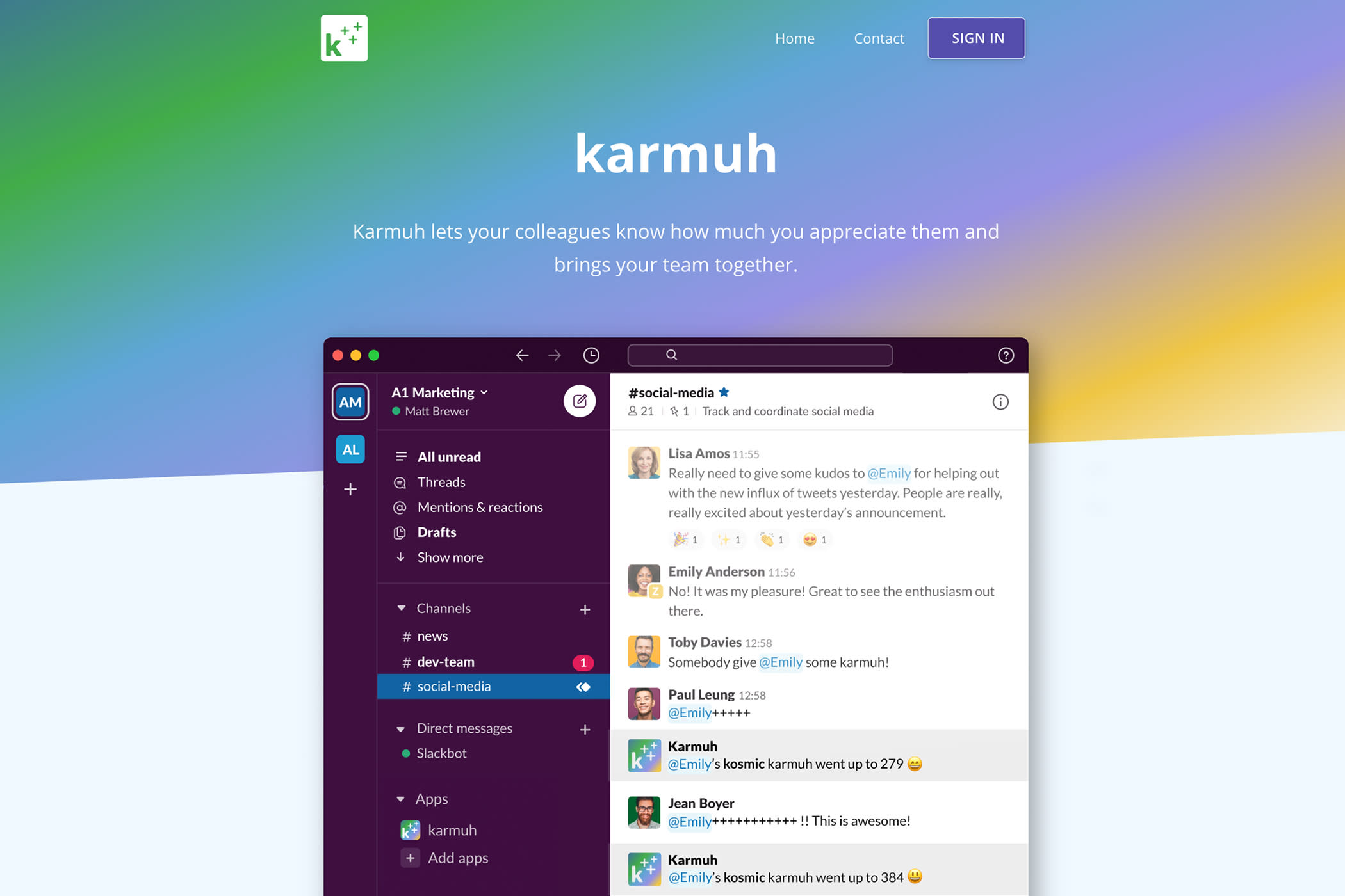 Cover Image for Karmuh Slack App
