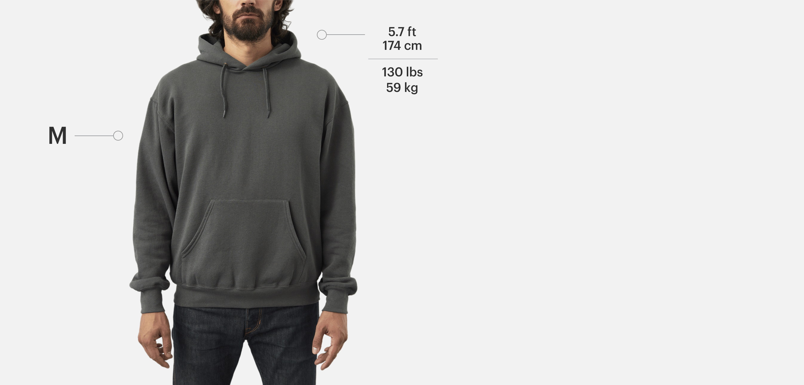 SUDADERA CLÁSICA CON CAPUCHA HOMBRE