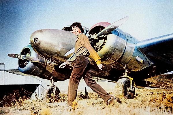 On Wednesday, almost 80 years to the day since the official search efforts to find Amelia Earhart were called off, a new break developed in the case. Photo via Flickr. Colorized with pallette.fm.