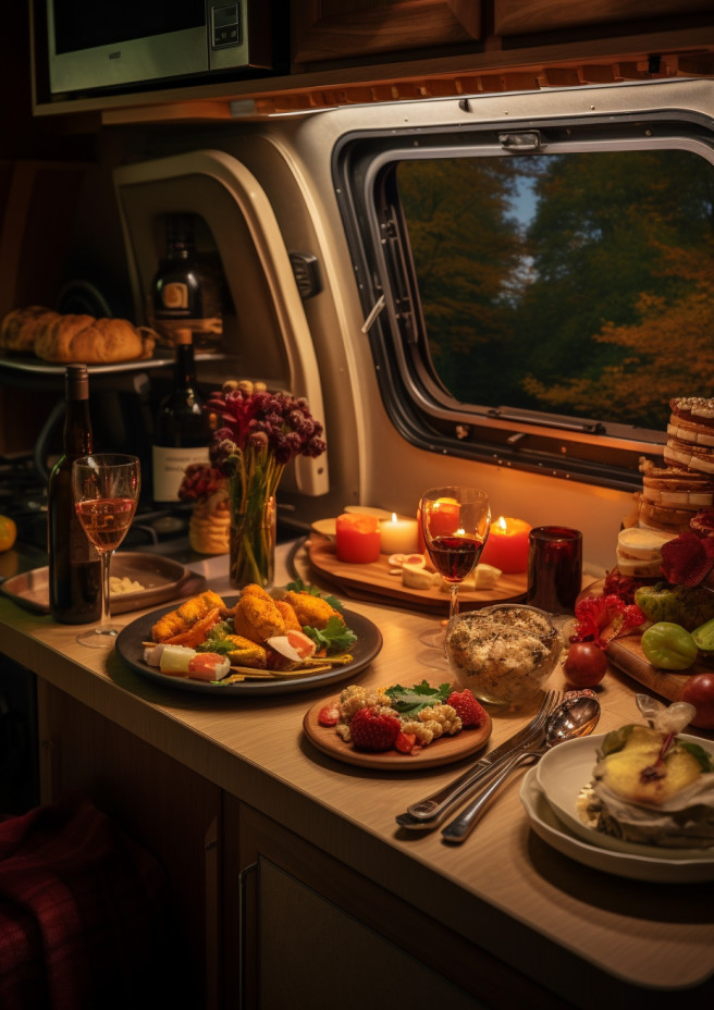 brave lynx 43025 A cozy RV kitchenette filled with Thanksgiving f79daaa2-970b-437d-beb5-4b7464defc83