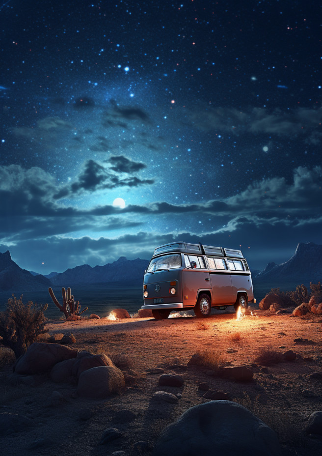 campervan in the desert