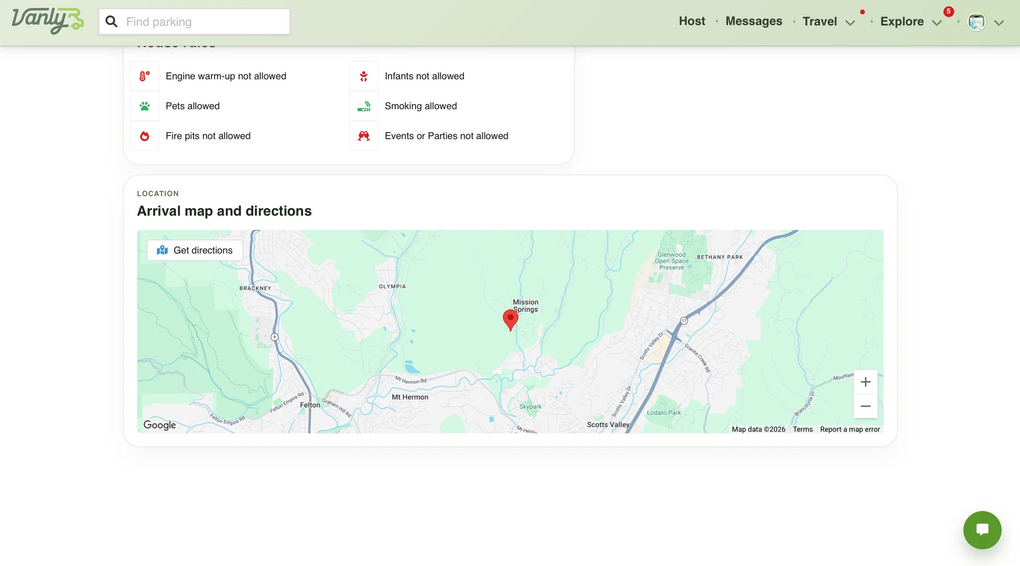 Review the booking status and all important trip details.