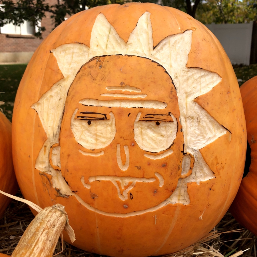 Rick Sanchez Pumpkin Carving | Utah Pumpkins