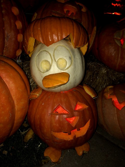 Donald Duck Pumpkin Carving