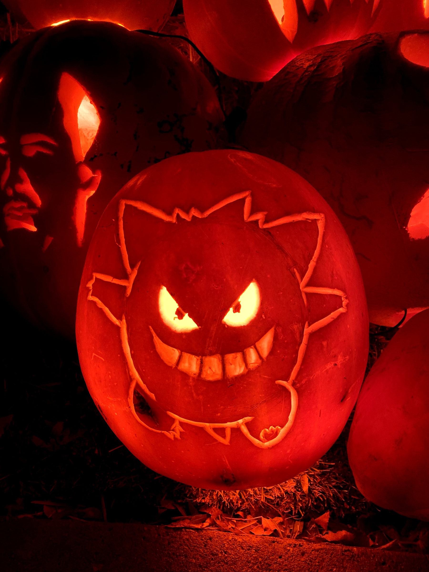 Gengar Pumpkin Carving | Utah Pumpkins
