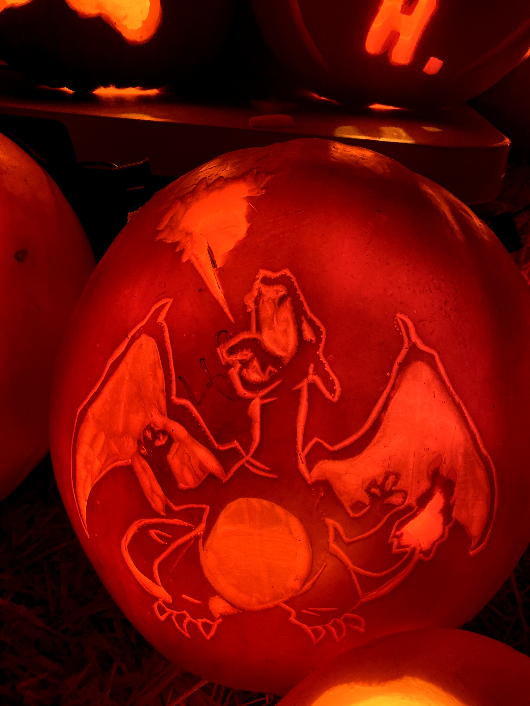 charizard-pumpkin-carving-utah-pumpkins