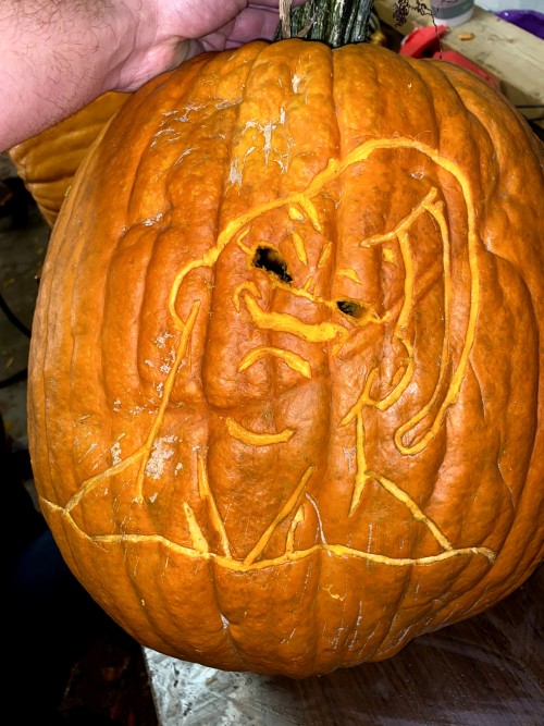 Super Buu Pumpkin Carving